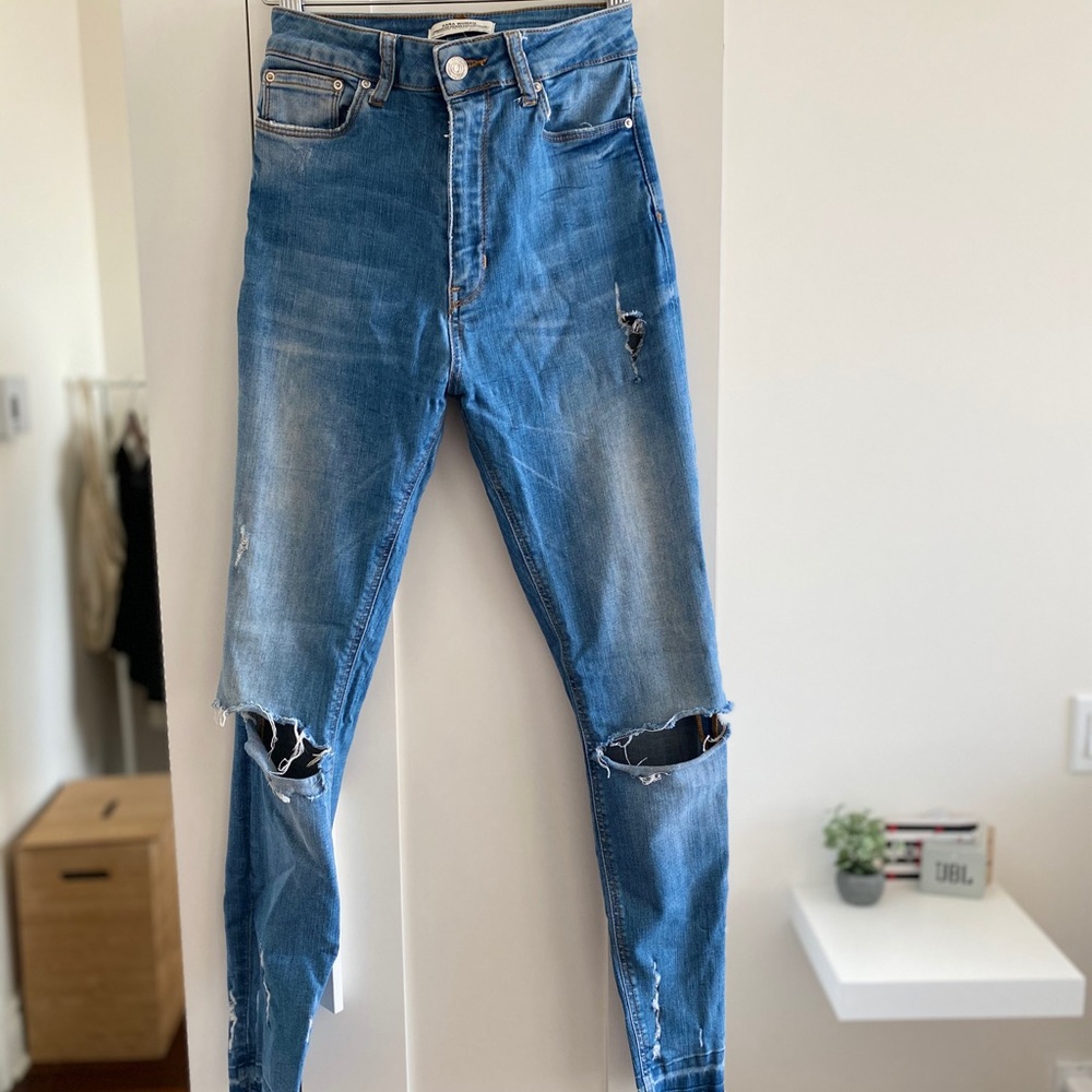 Jeans taille haute